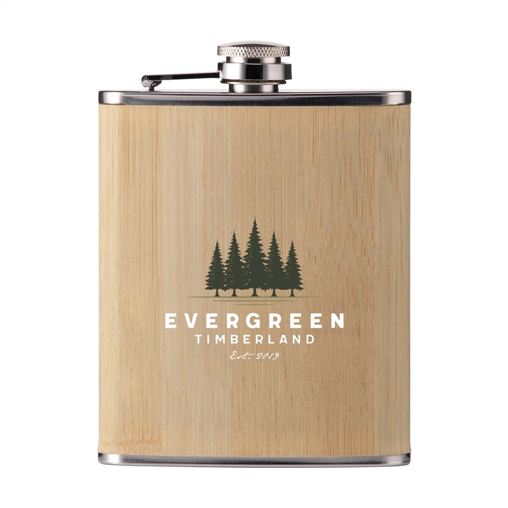 Hipflask Bamboo 200 ml Flachmann