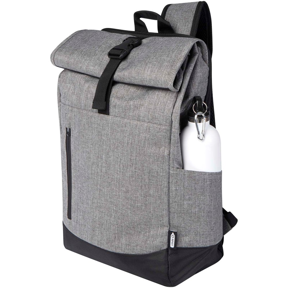 Hoss 15,6" GRS recycelter Rolltop Laptop-Rucksack 12L