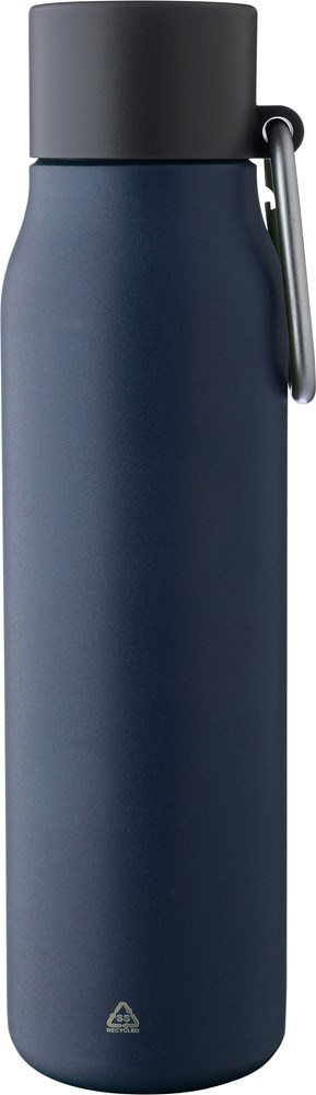 Doppelwandige Trinkflasche aus recyceltem Edelstahl (600 ml) Cassian