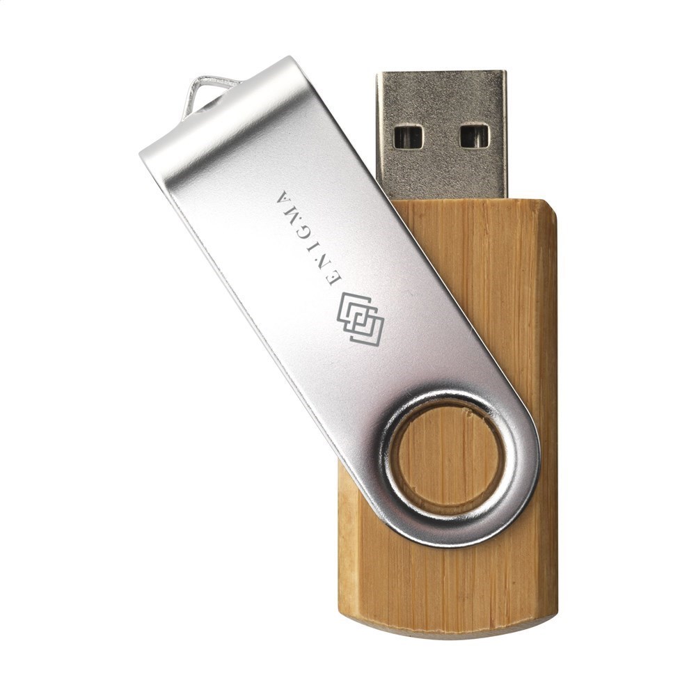 USB Twist Bamboo aus Vorrat 8 GB