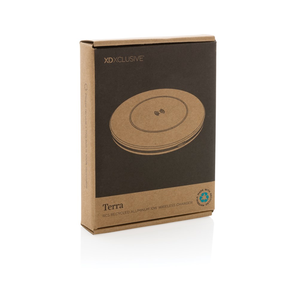 Terra 10W Wireless Charger aus RCS recyceltem Aluminium