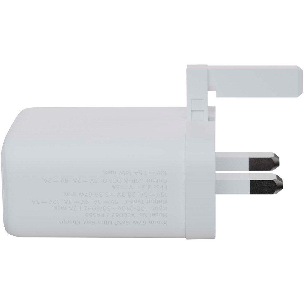 Xtorm XEC067G GaN² Ultra 67 W Wandladegerät mit UK-Stecker