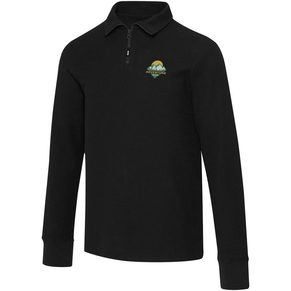 Apollo 245 g/m² Langarm Poloshirt Unisex mit Reißverschluss