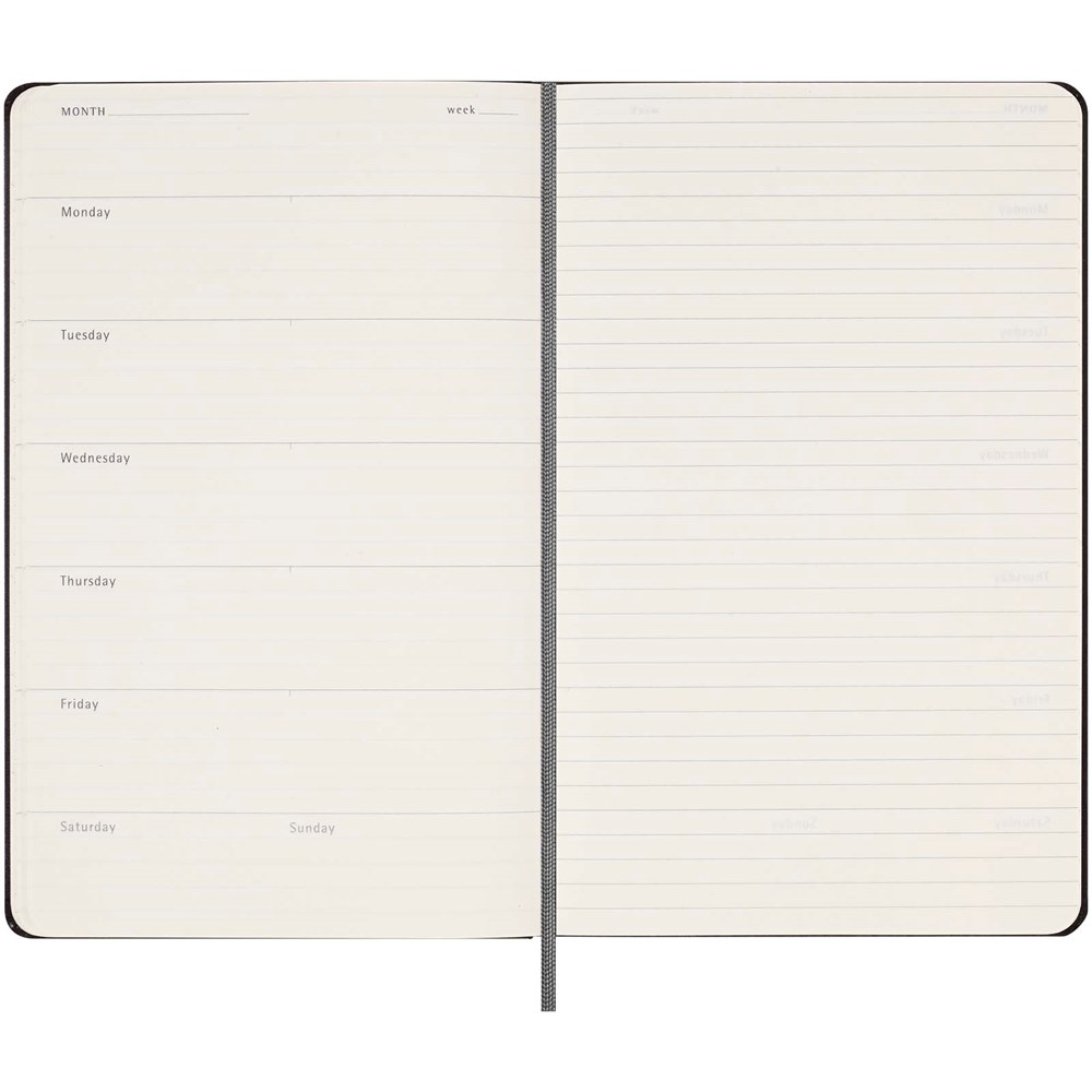 Moleskine Hardcover Wochenplaner L, undatiert