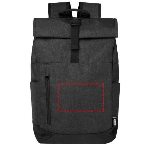 Hoss 15,6" GRS recycelter Rolltop Laptop-Rucksack 12L