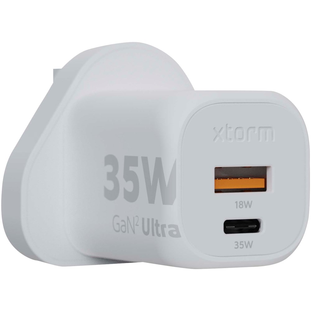 Xtorm XEC035 GaN² Ultra 35 W Wandladegerät mit UK-Stecker