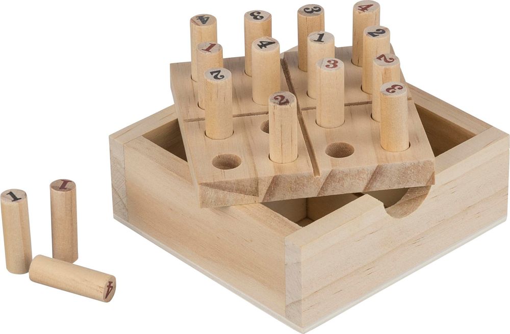 Mini-Sudoku-Set aus Kiefernholz Kenza