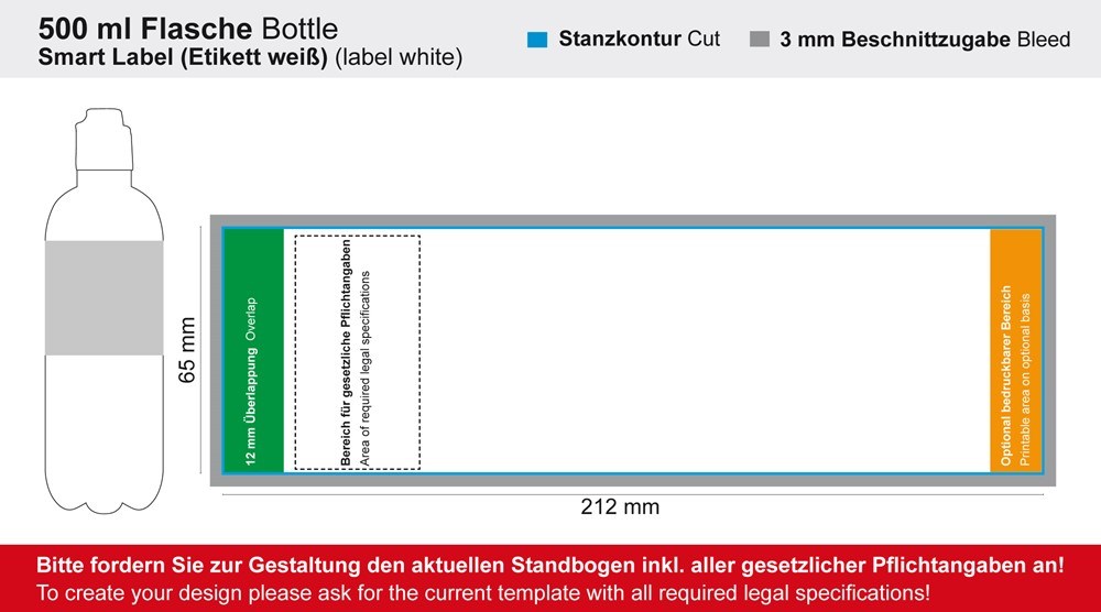 Tafelwasser, 500 ml, sanft prickelnd (Flasche Budget)