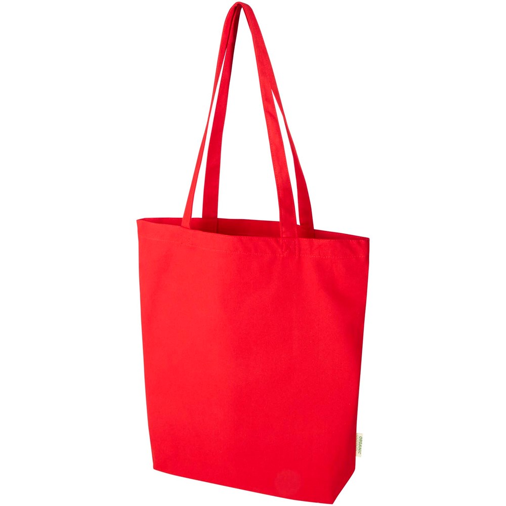 Orissa 270 g/m² Tragetasche aus Bio-Baumwolle 10L - rot