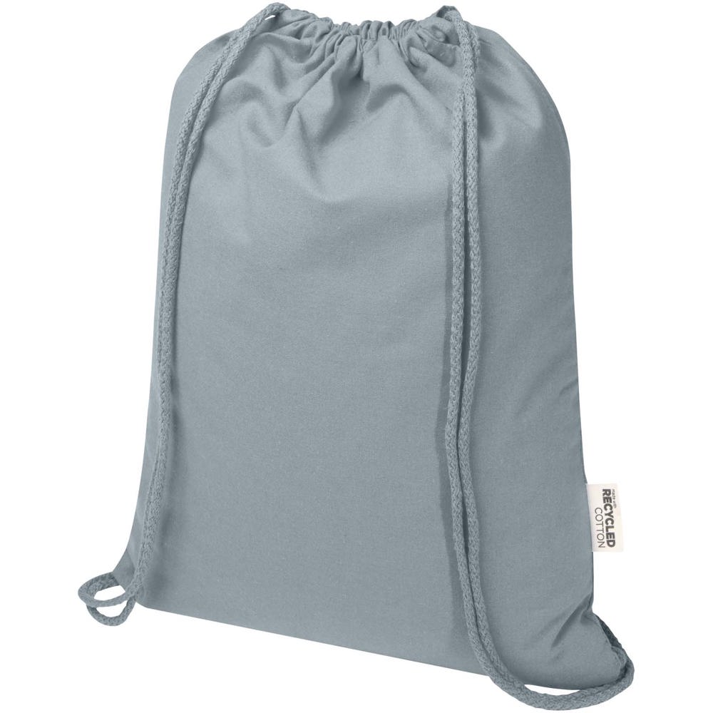Oregon Blend 140 g/m² GRS-recycelter Turnbeutel 5 L - grau