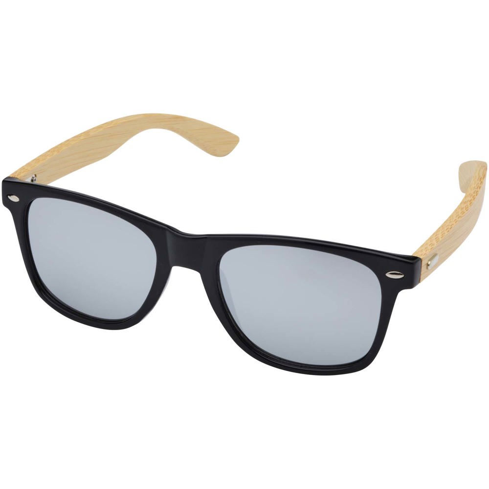 Hue Sonnenbrille mit Bambusbügeln - silber