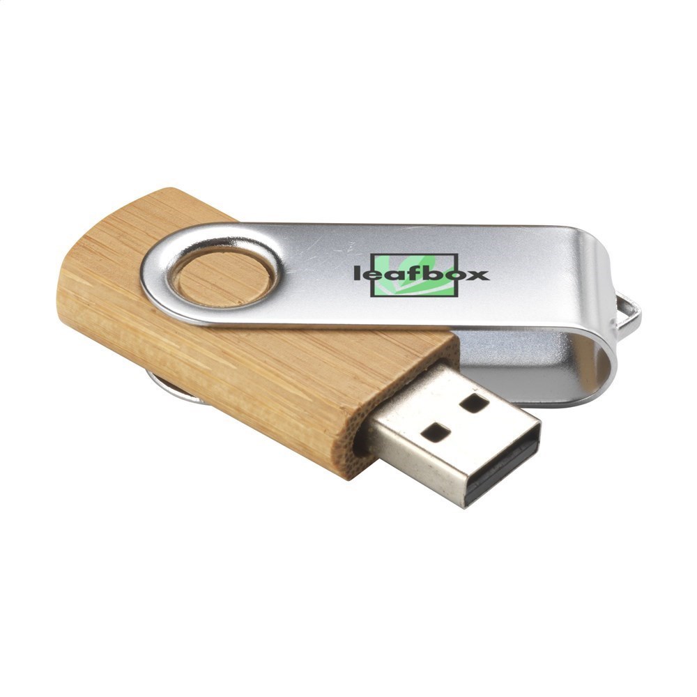 USB Twist Bamboo aus Vorrat 8 GB