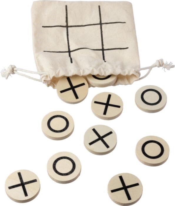 Natürliches Holz-Tic-Tac-Toe-Spiel Waltraud