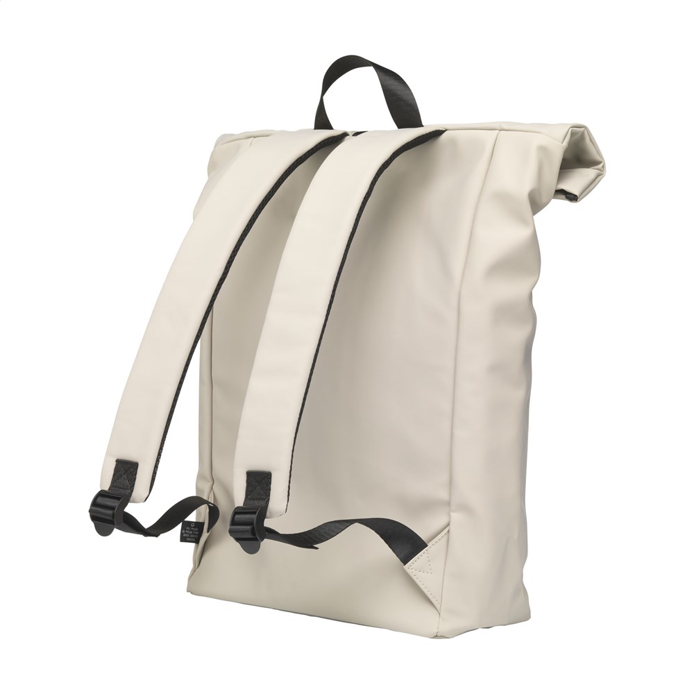 Lennon Roll-Top Recycled PU Backpack Rucksack