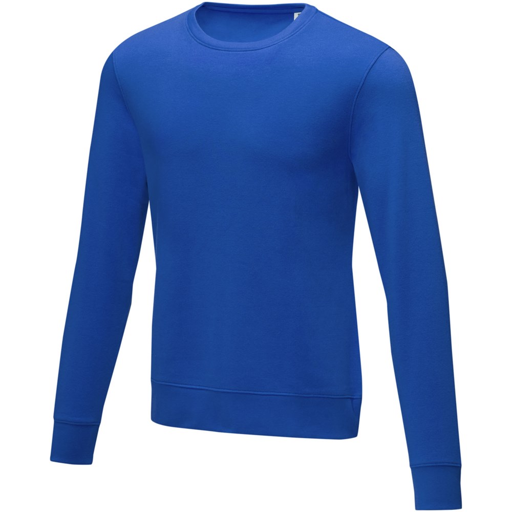 Zenon Herrenpullover mit Rundhalsausschnitt - blau