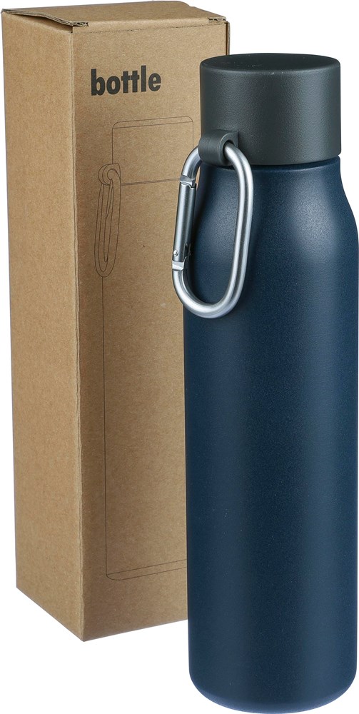 Doppelwandige Trinkflasche aus recyceltem Edelstahl (600 ml) Cassian