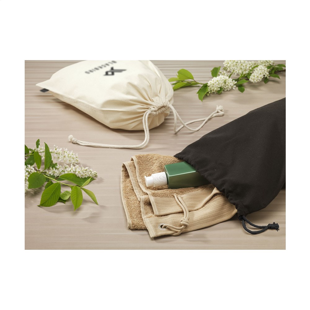 Gift Pouch Naturel GRS Recycled Cotton (150 g/m²) L