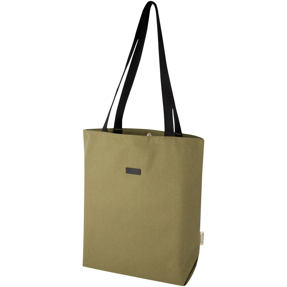 Joey vielseitige Tragetasche aus GRS recyceltem Canvas 14 L - olive