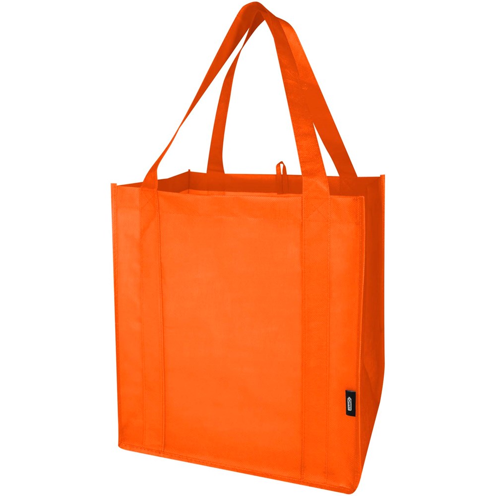 Liberty Tragetasche mit hartem Boden aus recyceltem GRS Non Woven 6 L - orange
