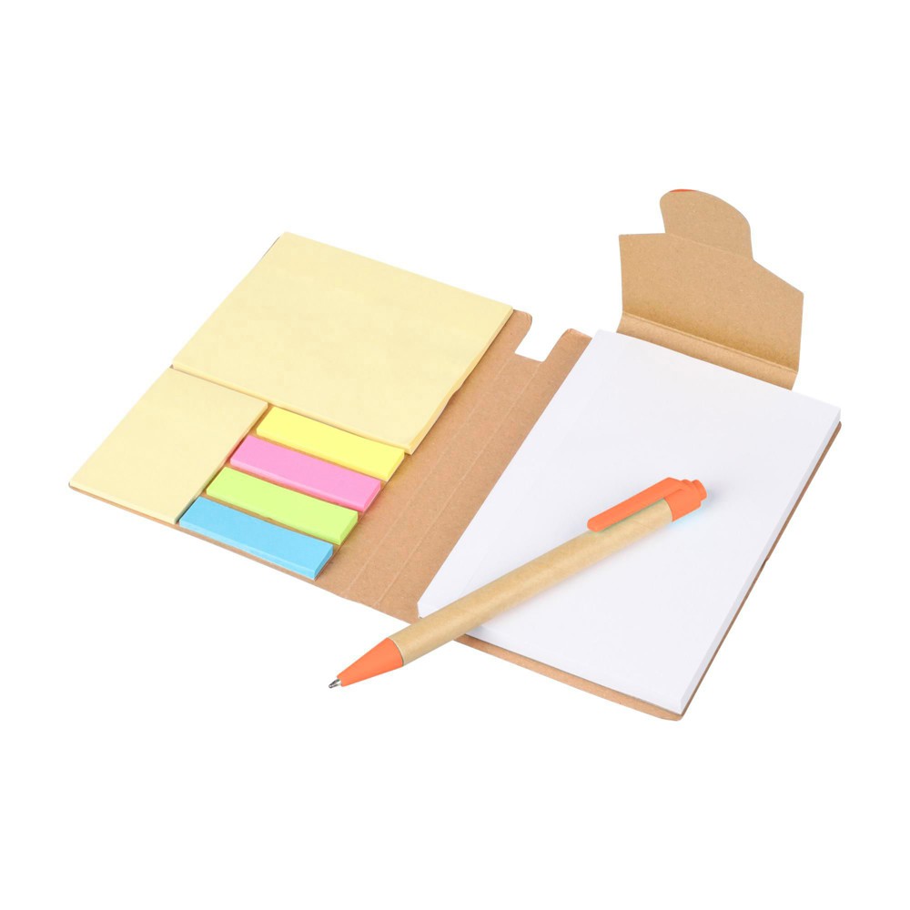 Notizbuch Quillo | Recycelter Karton | A6 | Blanko - orange
