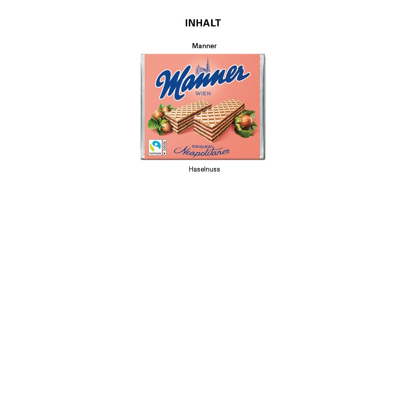 Manner Original im Werbeschuber