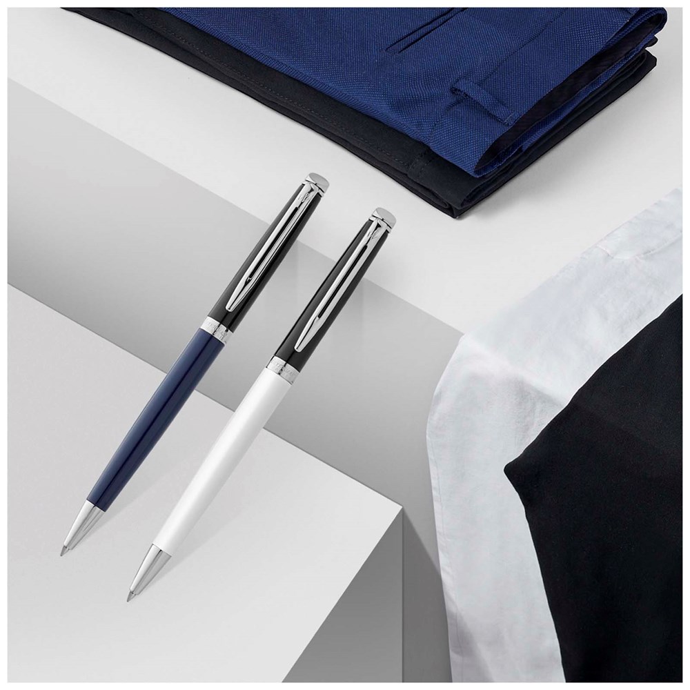 Waterman Hemisphere Color-Block Kugelschreiber mit Palladiumbeschichtung (blaue Mine)