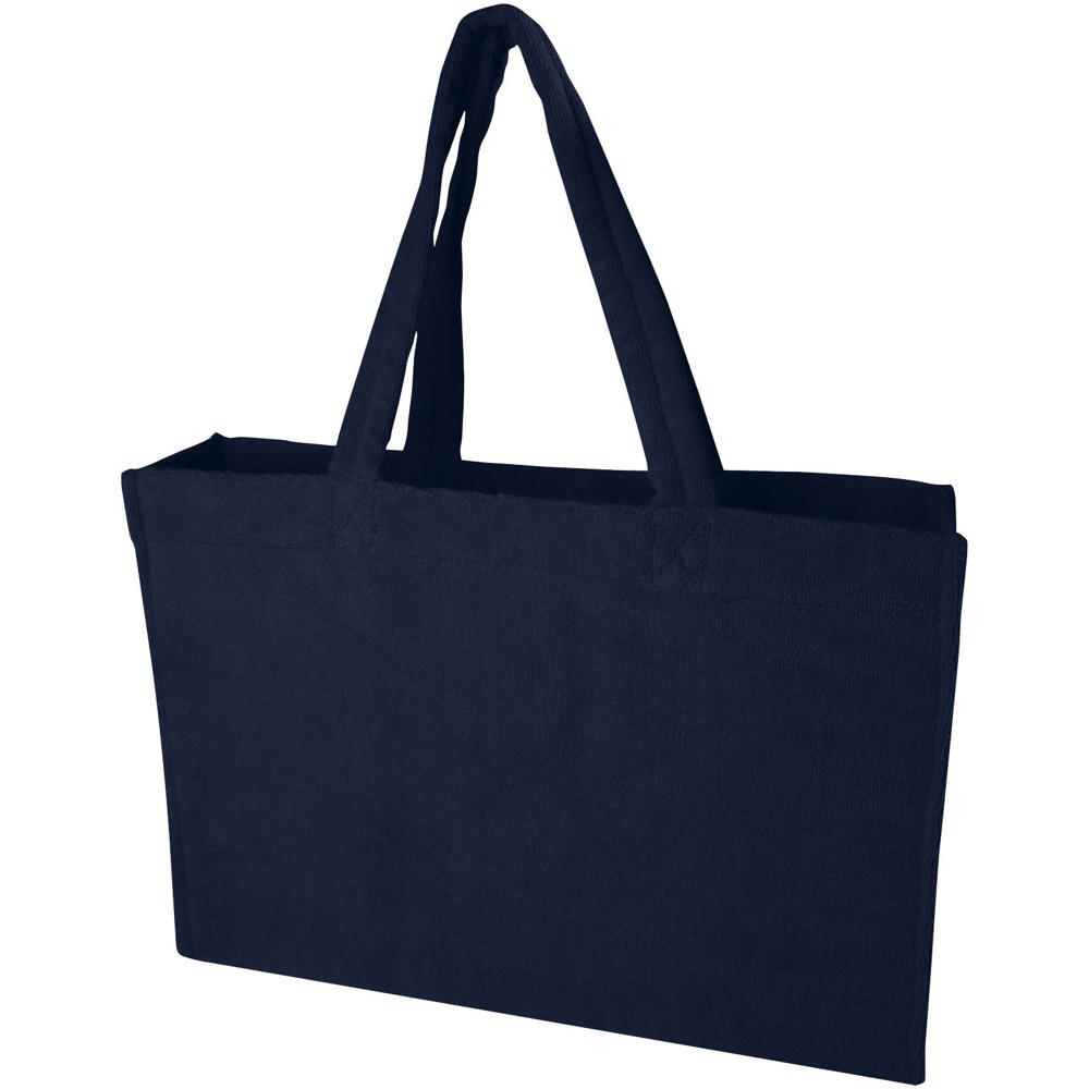 Siam GRS-recycelte Strandtragetasche aus Frottee 13 L - navy
