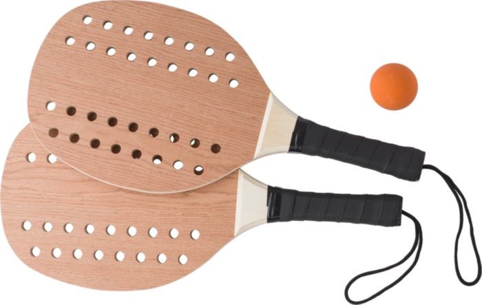 Tennisset aus Rosenholz Sergio