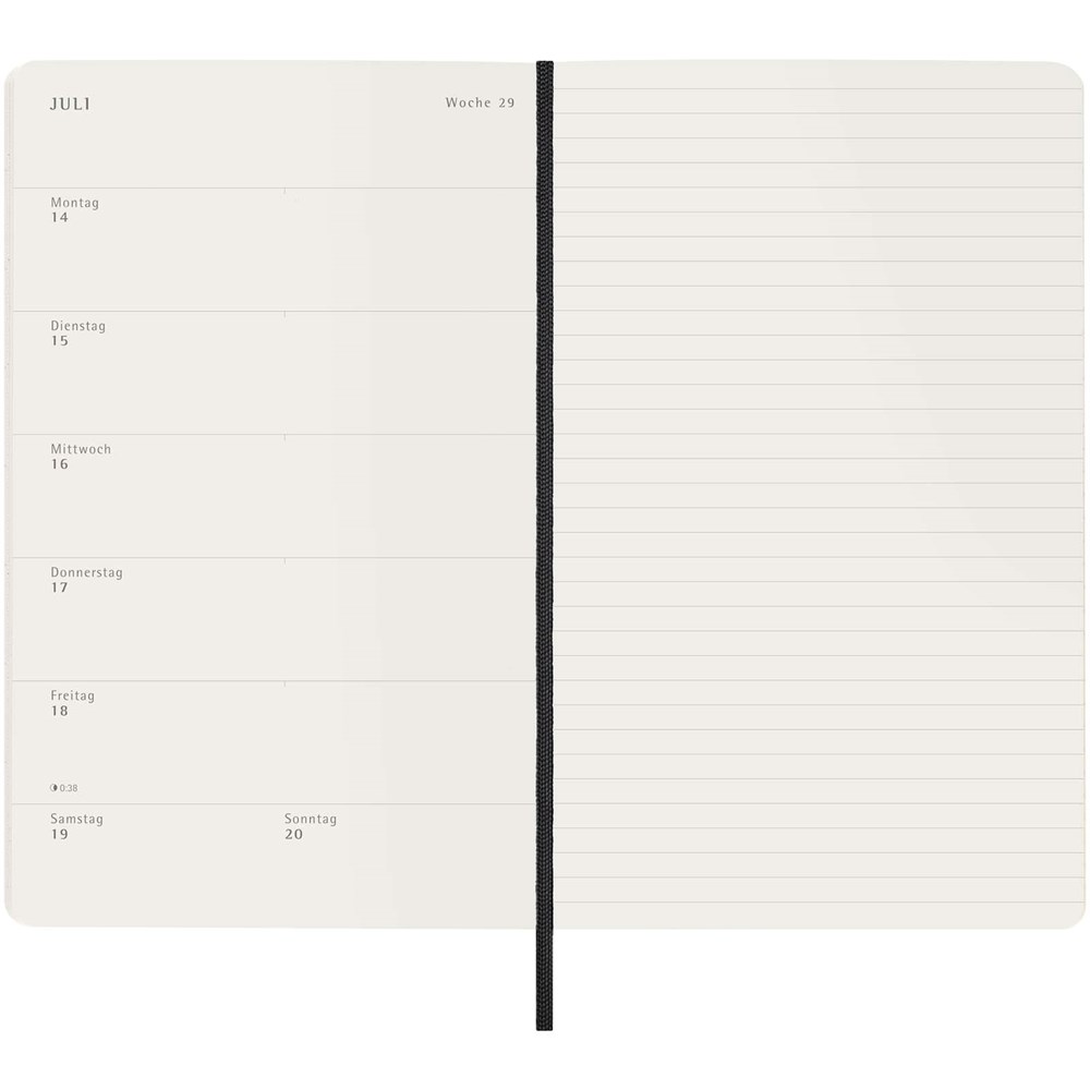 Moleskine Softcover 12 Monate Wochenkalender L – Deutsch