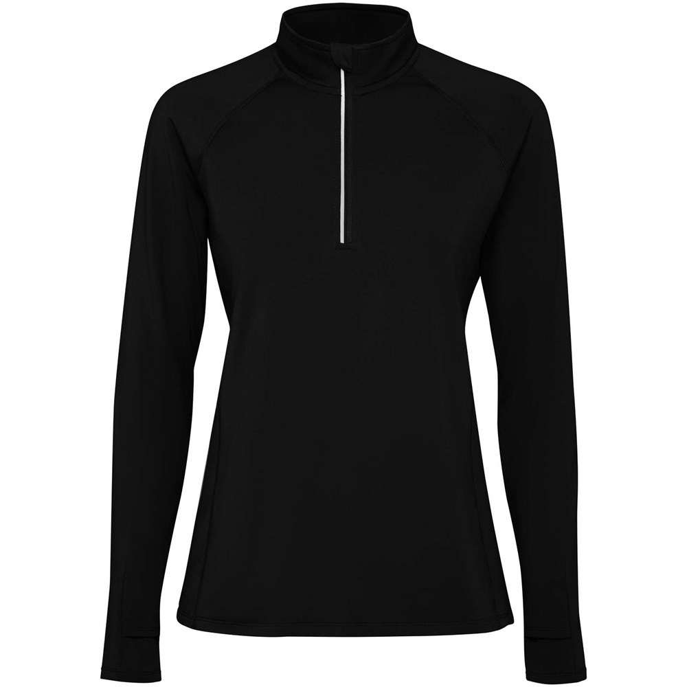 Estambul Half-Zip Sweatshirt für Damen - schwarz