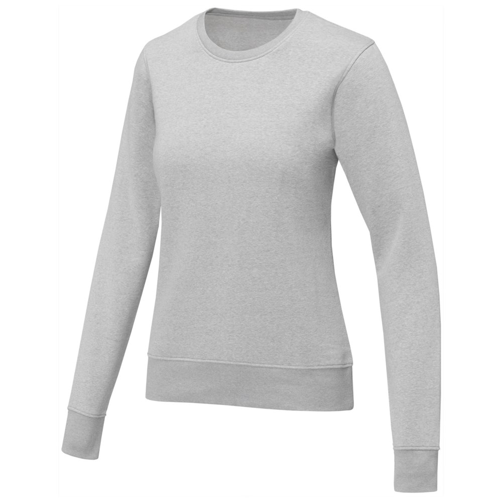 Zenon Damenpullover mit Rundhalsausschnitt - heather grau