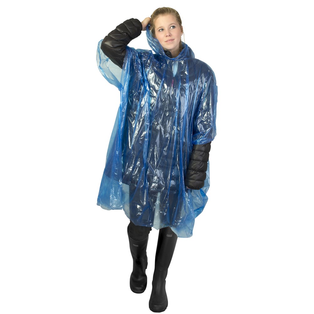 Ziva Einweg Regenponcho mit Hülle