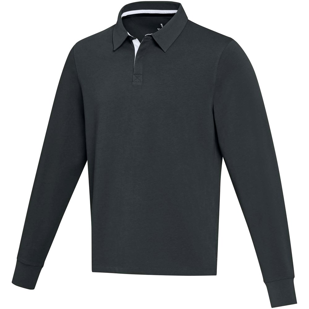 Clyde Rugby Polo Sweatshirt Unisex - schwarz