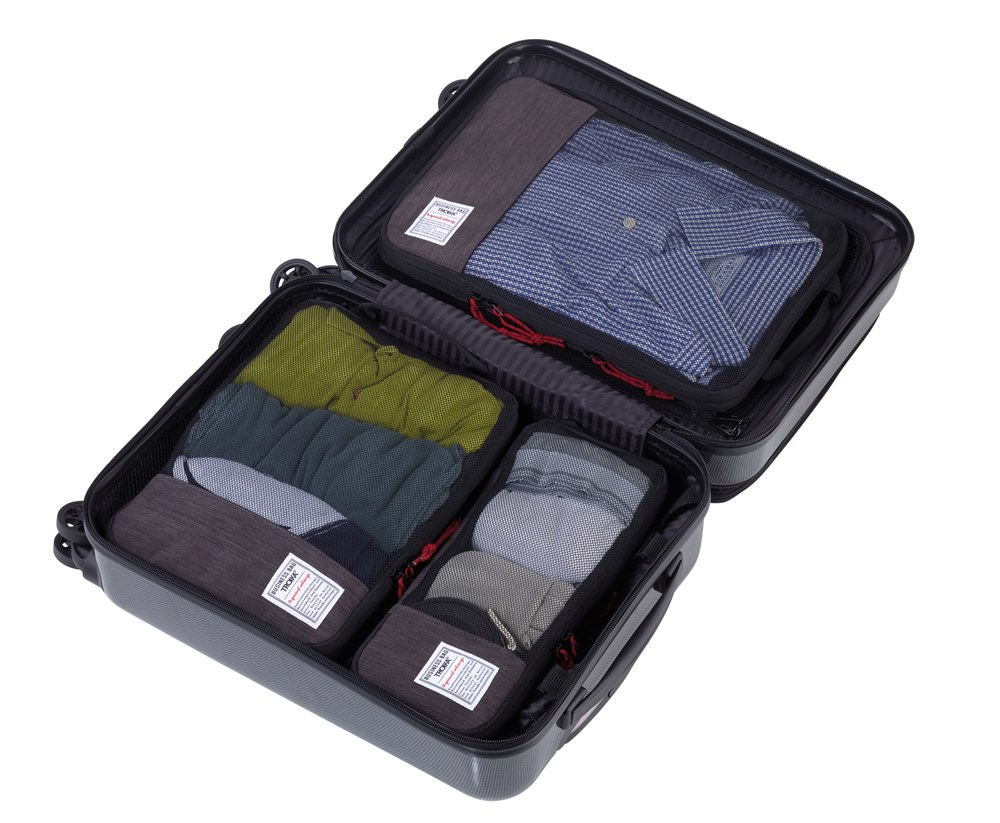 TROIKA Reise-Kompressionstaschen Set BUSINESS PACKING CUBES