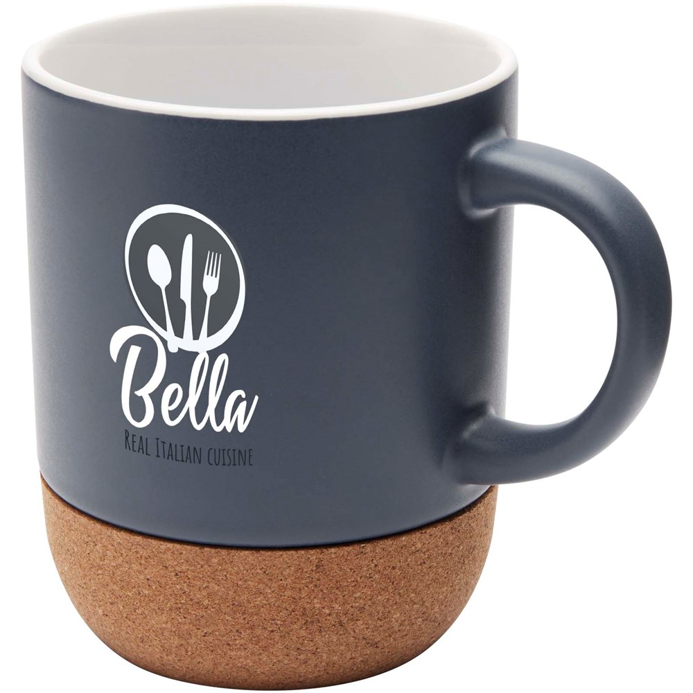 Billie 300 ml Sublimation Keramiktasse mit Korkdetails 