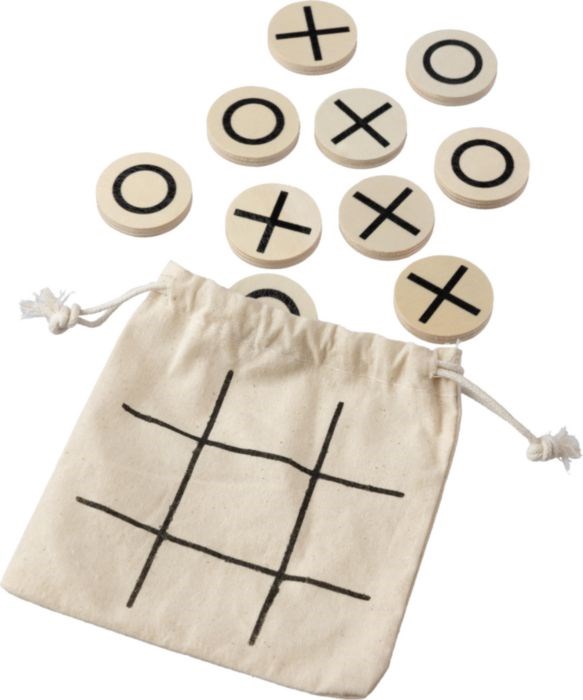 Natürliches Holz-Tic-Tac-Toe-Spiel Waltraud