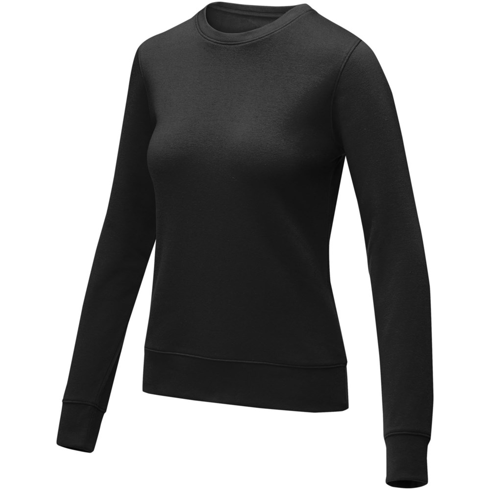 Zenon Damenpullover mit Rundhalsausschnitt - schwarz